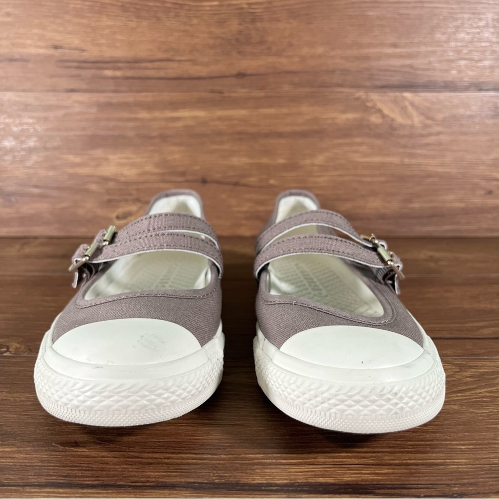 Converse “Dainty Mary Jane” Purple Flats Sneakers Women’s Size 8.5 Shoes - Picture 3 of 8